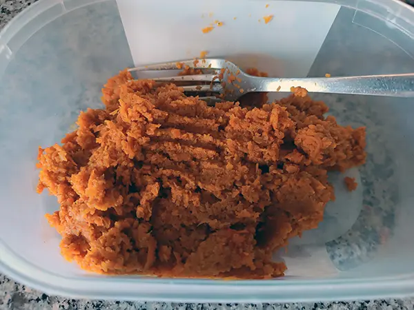 puré de cenoura com maçã e canela